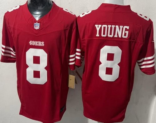 San Francisco 49ers #8 Steve Young Limited Red FUSE Vapor Jersey
