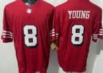 San Francisco 49ers #8 Steve Young Limited Red Throwback FUSE Vapor Jersey