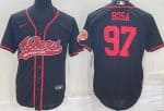 San Francisco 49ers #97 Nick Bosa Black Baseball Jersey