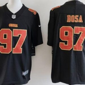 San Francisco 49ers #97 Nick Bosa Limited Black Fashion Vapor Jersey