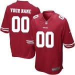 San Francisco 49ers Customized Game Red Jersey