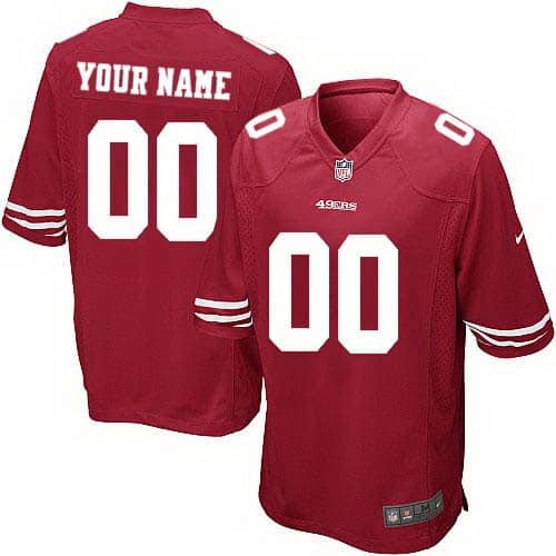 San Francisco 49ers Customized Game Red Jersey