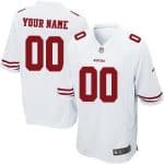 San Francisco 49ers Customized Game White Jersey