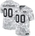 San Francisco 49ers Customized Limited Arctic Camo 2024 Salute to Service Jersey
