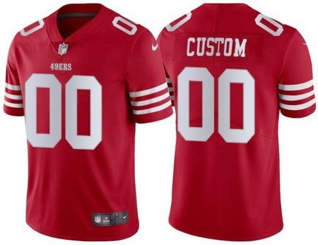 San Francisco 49ers Customized Limited Red 2022 Vapor Jersey