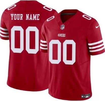 San Francisco 49ers Customized Limited Red FUSE Vapor Jersey