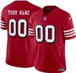 San Francisco 49ers Customized Limited Red Throwback FUSE Vapor Jersey