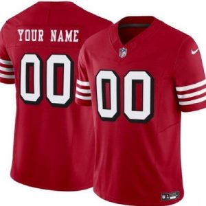 San Francisco 49ers Customized Limited Red Throwback FUSE Vapor Jersey