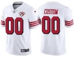 San Francisco 49ers Customized Limited White 75th Anniversary Alternate Vapor Jersey