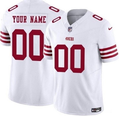 San Francisco 49ers Customized Limited White FUSE Vapor Jersey
