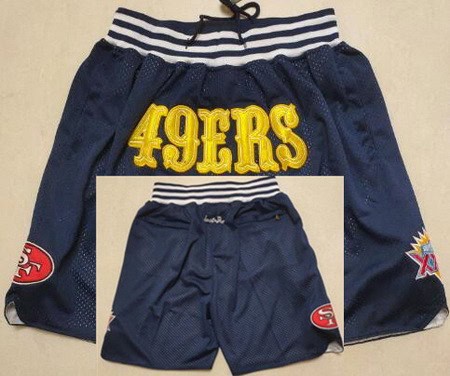 San Francisco 49ers Navy Just Don Shorts
