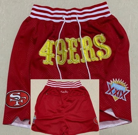 San Francisco 49ers Red Just Don Shorts