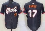 San Francisco Giants #17 Heliot Ramos Black 2025 City Connect Limited Jersey