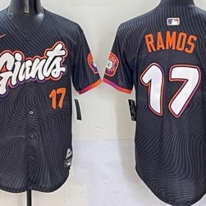 San Francisco Giants #17 Heliot Ramos Black 2025 City Connect Limited Jersey