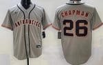 San Francisco Giants #26 Matt Chapman Gray Cool Base Jersey