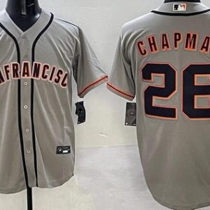 San Francisco Giants #26 Matt Chapman Gray Cool Base Jersey