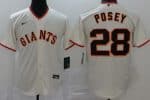 San Francisco Giants #28 Buster Posey Cream 2020 Cool Base Jersey