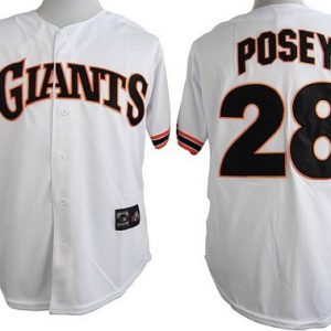 San Francisco Giants #28 Buster Posey White 1989 Turn Back The Clock Jersey