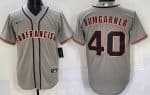 San Francisco Giants #40 Madison Bumgarner Gray Cool Base Jersey