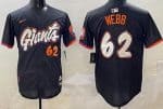 San Francisco Giants #62 Logan Webb Black 2025 City Connect Limited Jersey