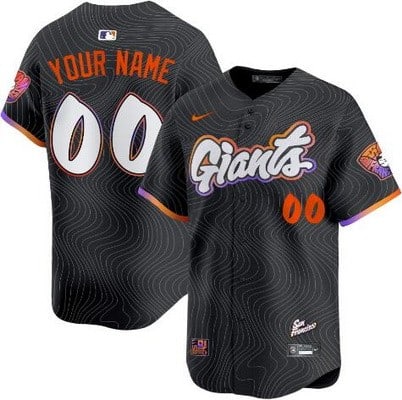 San Francisco Giants Customized Black 2025 City Connect Limited Jersey