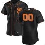San Francisco Giants Customized Black Alternate 2020 FlexBase Jersey