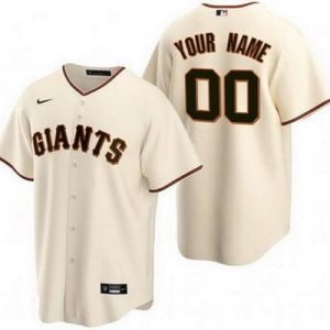 San Francisco Giants Customized Cream Cool Base Jersey