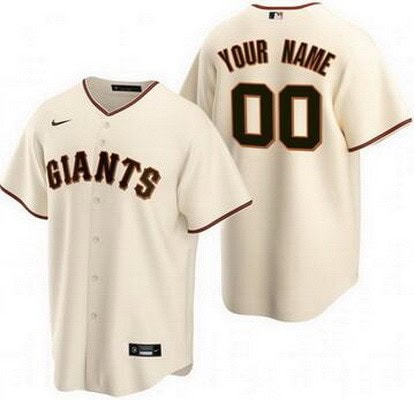 San Francisco Giants Customized Cream Cool Base Jersey