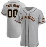 San Francisco Giants Customized Gray Authentic Jersey
