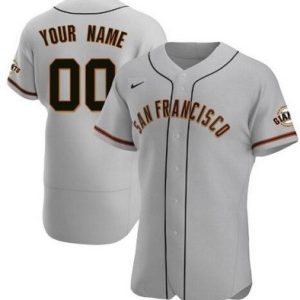 San Francisco Giants Customized Gray Authentic Jersey