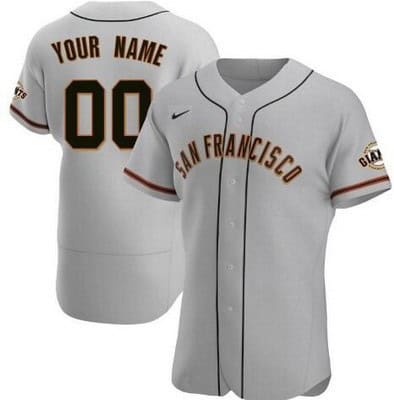 San Francisco Giants Customized Gray Authentic Jersey