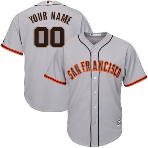 San Francisco Giants Customized Gray Cool Base Jersey