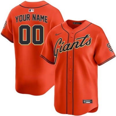 San Francisco Giants Customized Orange Limited Jersey