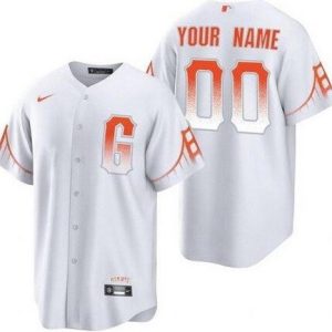 San Francisco Giants Customized White City Connect Cool Base Jersey