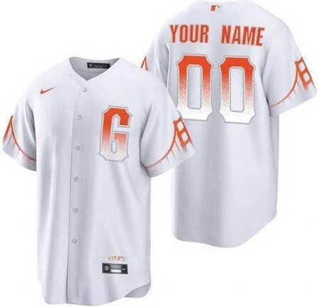 San Francisco Giants Customized White City Connect Cool Base Jersey