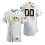San Francisco Giants Customized White Gold 2020 FlexBase Jersey