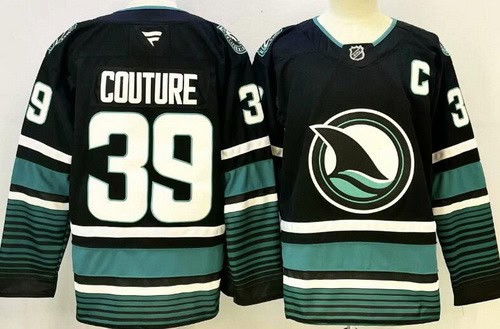 San Jose Sharks #39 Logan Couture Black Authentic Jersey