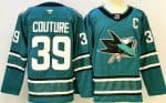 San Jose Sharks #39 Logan Couture Teal Authentic Jersey