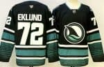 San Jose Sharks #72 William Eklund Black Authentic Jersey