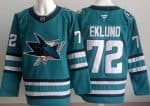 San Jose Sharks #72 William Eklund Teal Authentic Jersey