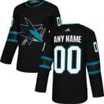 San Jose Sharks Customized Black Alternate Authentic Jersey