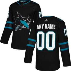 San Jose Sharks Customized Black Alternate Authentic Jersey