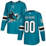 San Jose Sharks Customized Blue Authentic Jersey