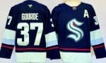 Seattle Kraken #37 Yanni Gourde Navy Authentic Jersey