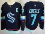 Seattle Kraken #7 Jordan Eberle Navy Authentic Jersey