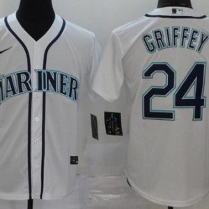 Seattle Mariners #24 Ken Griffey White 2020 Cool Base Jersey