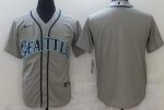 Seattle Mariners Blank Gray Cool Base Jersey