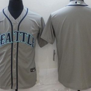 Seattle Mariners Blank Gray Cool Base Jersey
