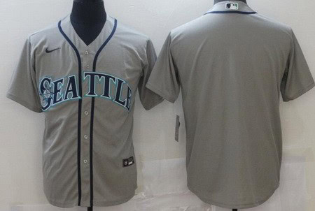 Seattle Mariners Blank Gray Cool Base Jersey