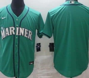 Seattle Mariners Blank Green Cool Base Jersey